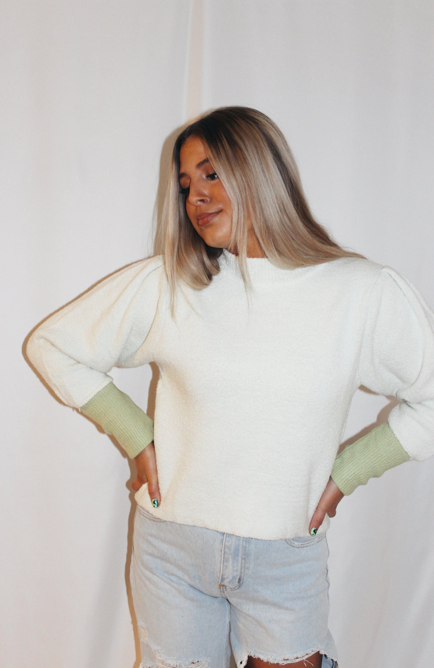 Hint of Lime Sweater